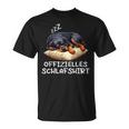 Offizielles Schlaf Rottweiler Hund Hundeliebhaber Hunde T-Shirt