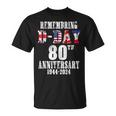 Omaha Beach 1944 D-Day 2024 80Th Anniversary Normandy T-Shirt