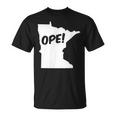 Ope Minnesota State Outline Silhouette Wholesome T-Shirt