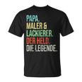 Painter And Painter Dad Legend Fatherintage T-Shirt