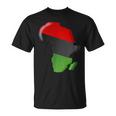 Pan African Unia Flag Map Continent T-Shirt
