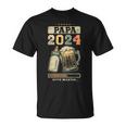 Papa 2024Aterschaft Baby Ankündigung Werdenderater T-Shirt