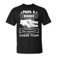 Papa & Kinder Das Perfekte Chaos Team Papa Children's T-Shirt