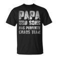 Papa & Sohn Das Perfekte Chaos Teamatertag Männertagater T-Shirt