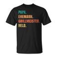 Papa Grillmeister Husband Hero T-Shirt