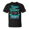 Papa Und Tochter Ein Herz Und Eine Seeleatertag Geschenk T-Shirt