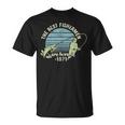 Para Hombre De 50 Cumpleaños De Los Mejores Pescadores Nacidos En 1971 Pesca Camiseta unisex