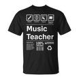 Para Profesores De Música Regalos Para Profesores De Música Camiseta unisex