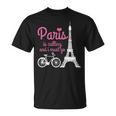 Paris France Eiffel Tower Souvenir T-Shirt