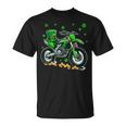 Patrick's Day Dirt Bike Shamrocks Lucky Patrick's Day Coin T-Shirt