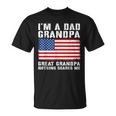Patriotic American Flag Dad Grandpa Great Grandpa Graphic T-Shirt