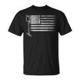 Patriotic Metal Detecting Usa Flag Treasure Hunt Detectorist T-Shirt