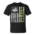 Patriotic Tractor Flag Farmer T-Shirt