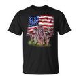 Patriotic Usa Wolves Pack North America Wolf T-Shirt