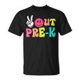 Peace Out Pre-K Graduation Class Of 2024 Last Day Of School T-Shirt