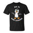 Penguin Bin Da Kann Losgehen Statement Motif T-Shirt