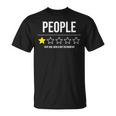 People Very Bad Do Not Recommend 1 Star Rating T-Shirt