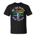 We The People Means Everyone Vintage Lgbt Gay Pride Flag T-Shirt