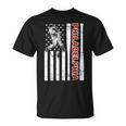 Philadelphia Baseball American Flag Vintage Baseball Fans T-Shirt