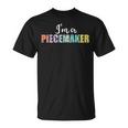 Piecemaker Crochet Team Quilting Sewing Quilt Making Crew T-Shirt