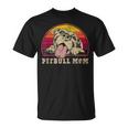 Pitbull Mom Vintage Smiling Pitbull Sunset Pbt T-Shirt
