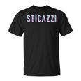 Pixel Snob Phrase Ironic Written Effect Glitch Sticazzi T-Shirt