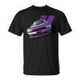 Plum Crazy Modern Muscle Car American V8 Engine Car T-Shirt