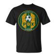 Portland Soccer Jersey Distressed Badge Original T-Shirt