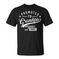 Promoted To Grandpa Again Est 2025 Grandpa Baby Announcement T-Shirt