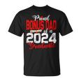 Proud Bonus Dad Of A Class Of 2024 Graduate For Graduation T-Shirt