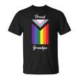 Proud Grandpa Gay Pride Progress Lgbtq Lgbt Trans Queer T-Shirt