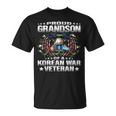 Proud Grandson Of A Korean War Veteran Military Vets Family T-Shirt