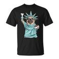 Pug Statue Of Liberty 4Th Of July Dog Lover T-Shirt