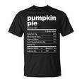 Pumpkin Pie Nutrition Facts Thanksgiving Matching Family T-Shirt