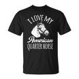 Quarter Horse Rodeo Barrel Racing Reining Horseback T-Shirt