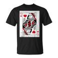 Queen Of Hearts Valentines Day Cool V-Day Couple Matching T-Shirt