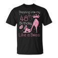 Queen Stepping Into My 48Th Birthday Like A Boss Born 1972 T-Shirt