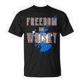 Rabbie Burns Quote Freedom Whisky Scottish Colors Map Flag T-Shirt