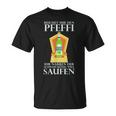 Reichet Mir Den Pfeffi T-Shirt, Minzlikör Saufparty Design