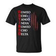 Retired Romeo Echo Tango India Romeo Echo Delta Veteran T-Shirt