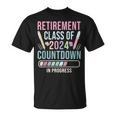 Retirement Primary Elementary Teacher 2024 Retiring Progress T-Shirt