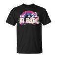 Retro Bi Babe Rainbow Bisexual Pride Flag Lgbt Pride Month T-Shirt