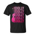 Retro Dolly First Name Guitar Pink Cowgirl Western T-Shirt