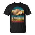 Retro Vintage Best Hedgehogs Dad Ever T-Shirt