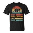 Retro Vintage Best Raccoon Dad Ever Animals Lover T-Shirt