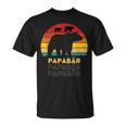 Retroater Baby Sohn Tochter Kinder Bär Papaatertag T-Shirt