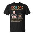 Rottweiler Dog Dad Definition For Daddy Fathers Day T-Shirt