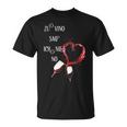 Rotwein Liebhaber Herz-Design T-Shirt für Weinliebhaber