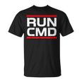 Run Cmd Programmer Sys Admin T-Shirt