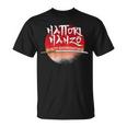 Samurai Warrior Katana Sword Hattori Hanzo Ninja Back Print T-Shirt